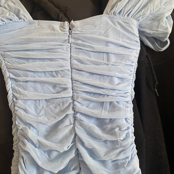 Dolls Kill Sugar Thrillz Lace-up Blue a corset Mini-Dress - Picture 5 of 6